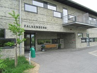 Billede af hovedindgangen, Falkenberg